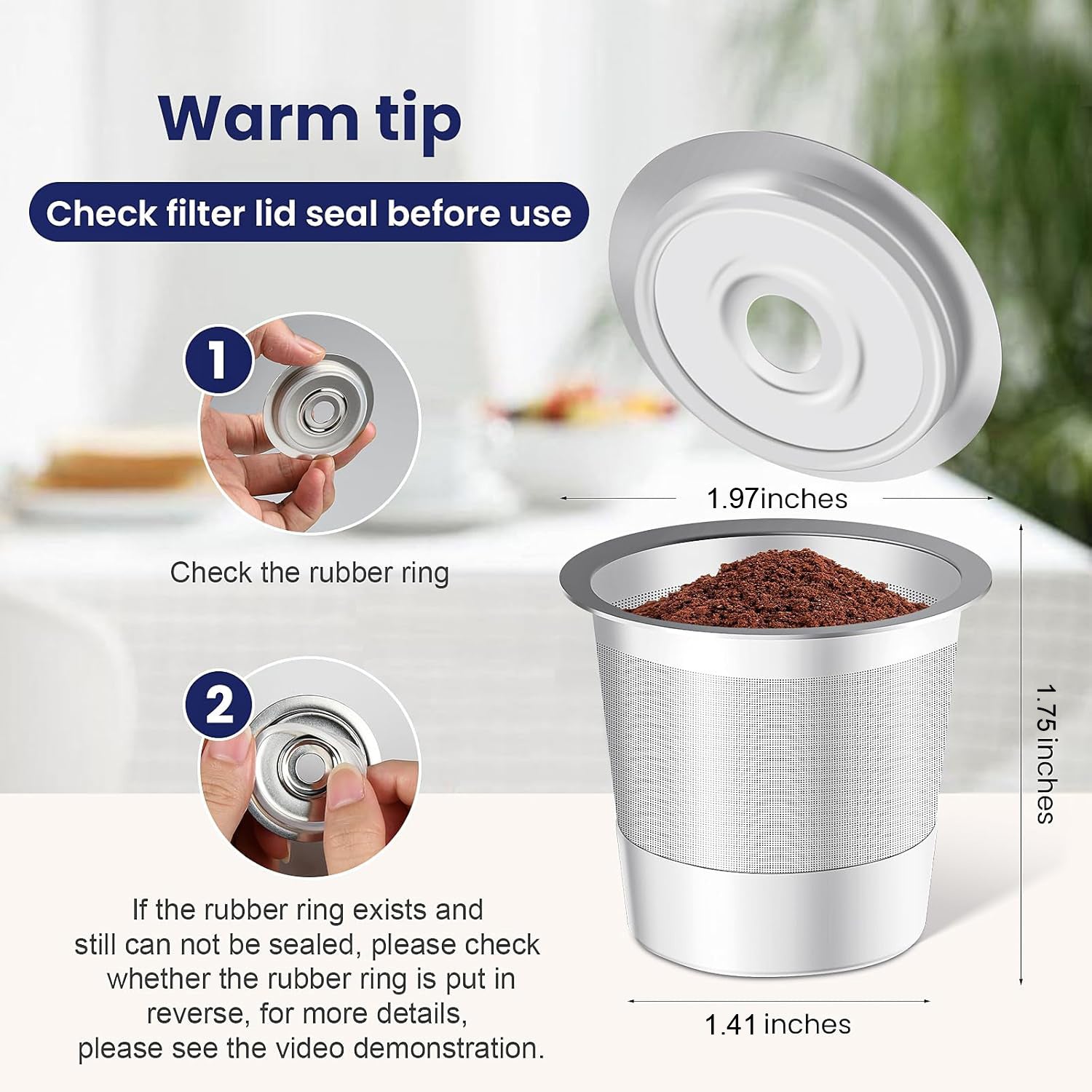 Stainless K-Cup Reusable Pod