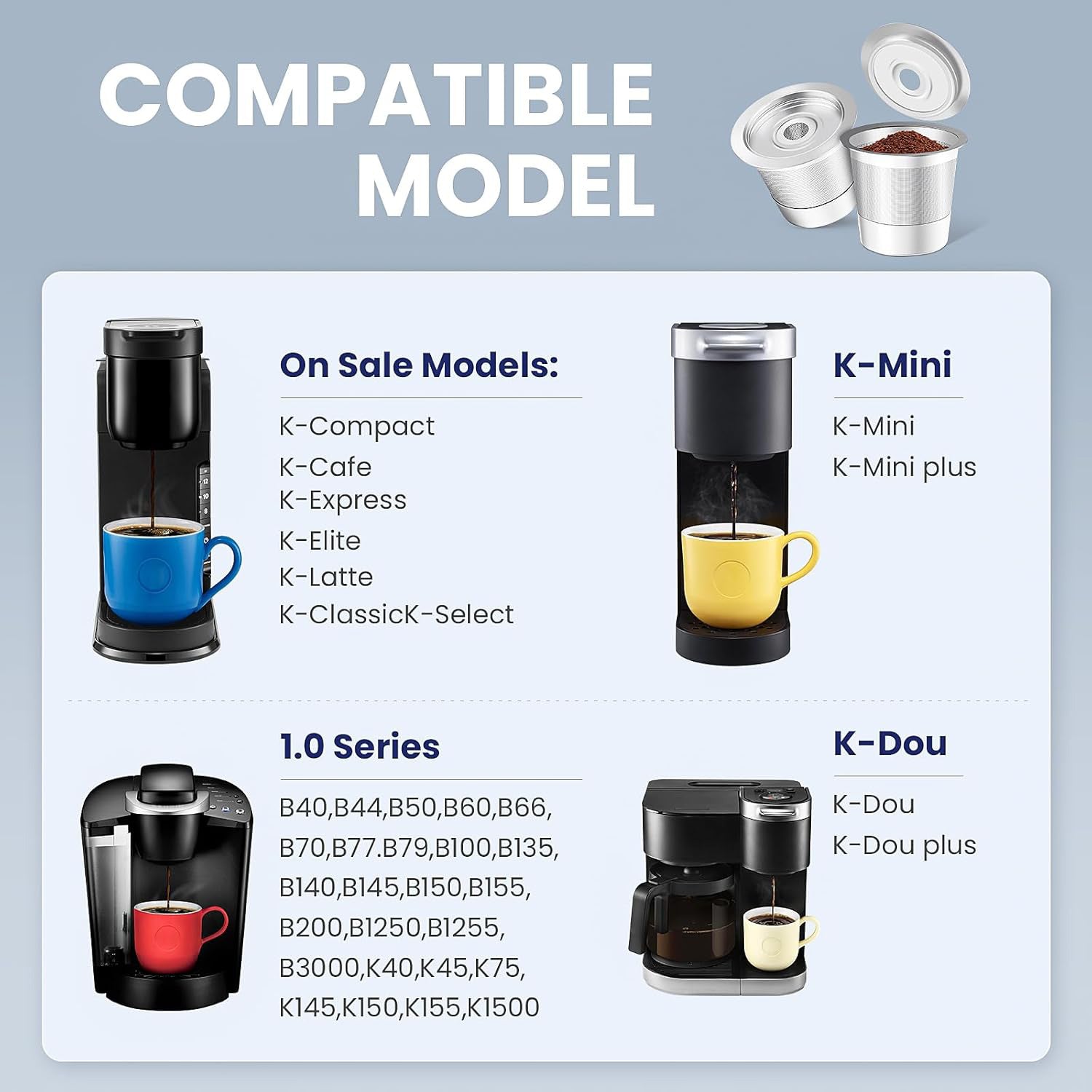 Stainless K-Cup Reusable Pod